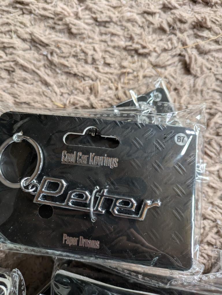Gepersonaliseerde sleutelhangers met naam: Joris, Sven, Pete, Ophalen of Verzenden, Nieuw