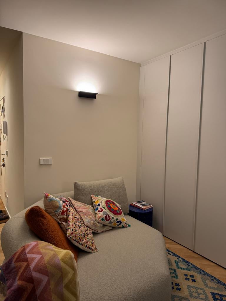 Nemo Lighting ZENA Wandlamp Zwart L26 2700K 3000lm 30W, Ophalen of Verzenden, Zo goed als nieuw, Metaal