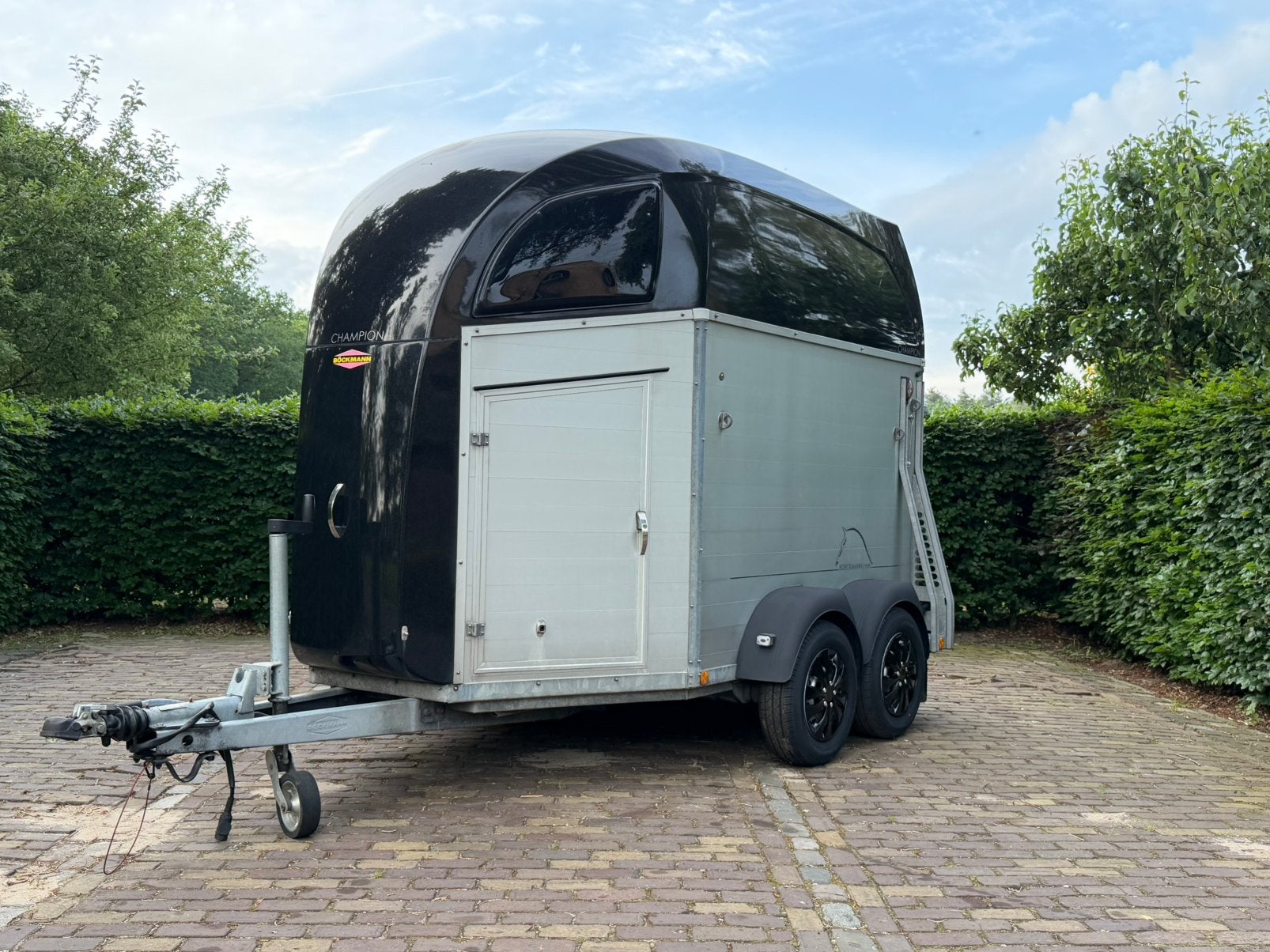 Mooie bockmann champion r met draaikantelklep vol aluminium, Ophalen, Aluminium, Zo goed als nieuw, 2-paards trailer