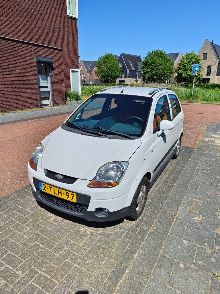 Chevrolet Matiz Spirit Aut. – Lage km. stand, erg compleet!, Auto's, Stof, Parkeersensor, Wit, Overige kleuren