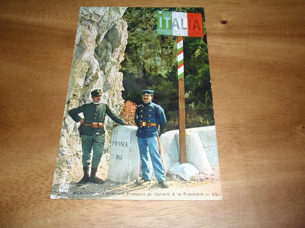 Grens Frankrijk Italie Menton Douane Uniform, Verzenden, Voor 1920, Frankrijk
