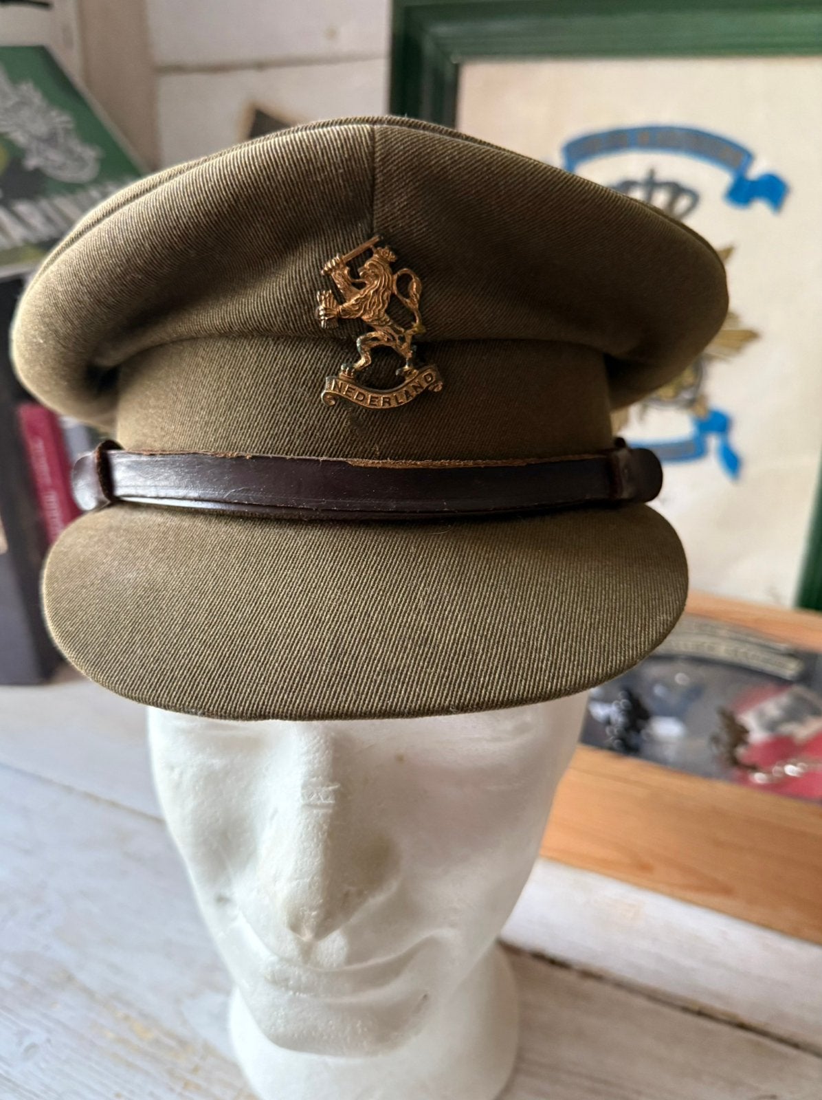 Nederlandse officierspet KNIL 1945-1950, Verzenden, Landmacht, Nederland, Helm of Baret