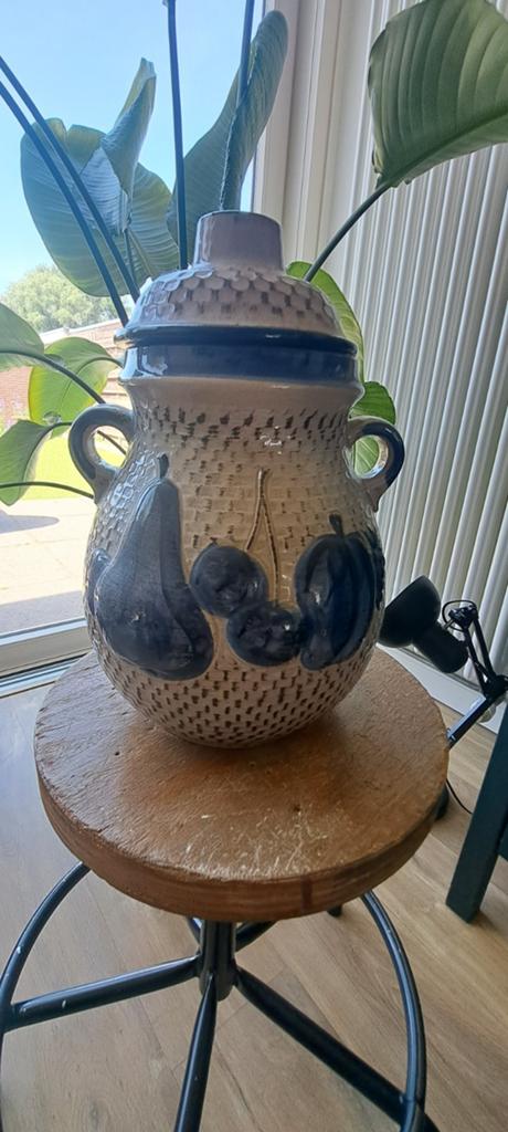 West germany Pot met Fruitdecoratie, Ophalen of Verzenden