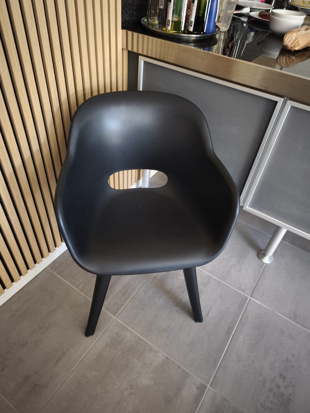 Set van 6 zwarte stoelen, Ophalen, Zwart, Zo goed als nieuw, Vijf, Zes of meer stoelen