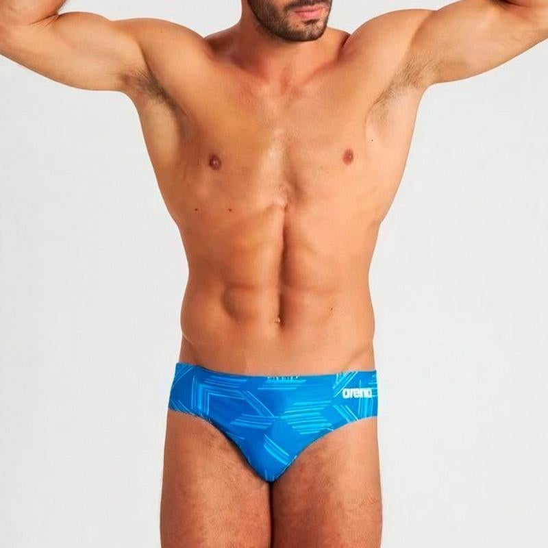 Nieuwe Arena M Puzzled Brief Zwembroek Royal Multi, C.da Cisterna, 84/85 62029 Tolentino (MC) Italië, Blauw, Overige maten, Ophalen of Verzenden