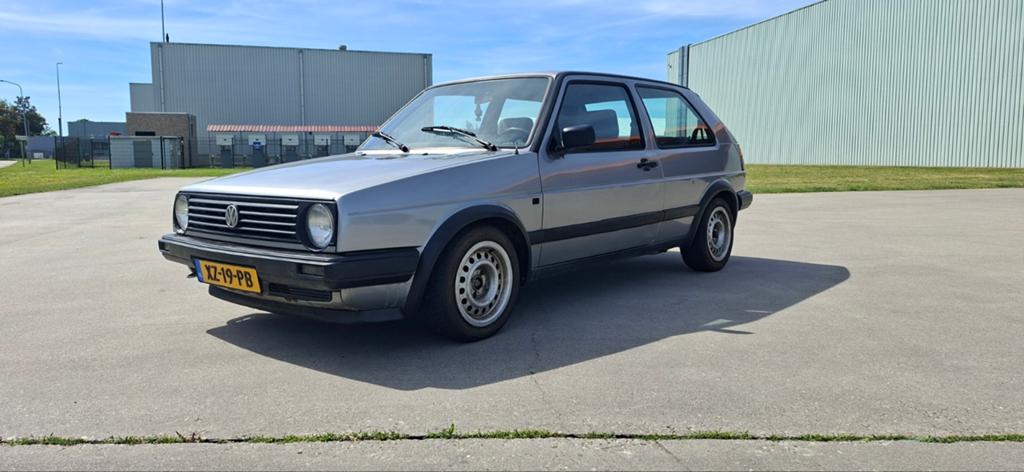 Volkswagen Golf 1.6 CL 51KW U9 1990 Grijs met nieuwe apk, Auto's, Voorwielaandrijving, 4 cilinders, 1200 kg, Handgeschakeld