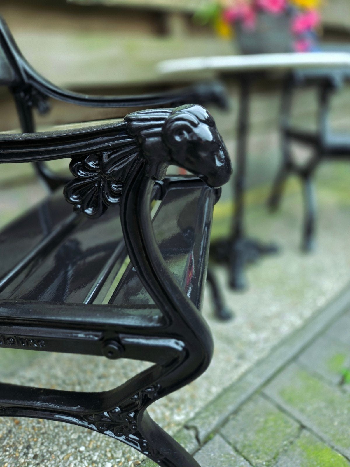 Gietijzeren bistro set, Tuin en Terras, Tuinbanken, Ophalen, Metaal