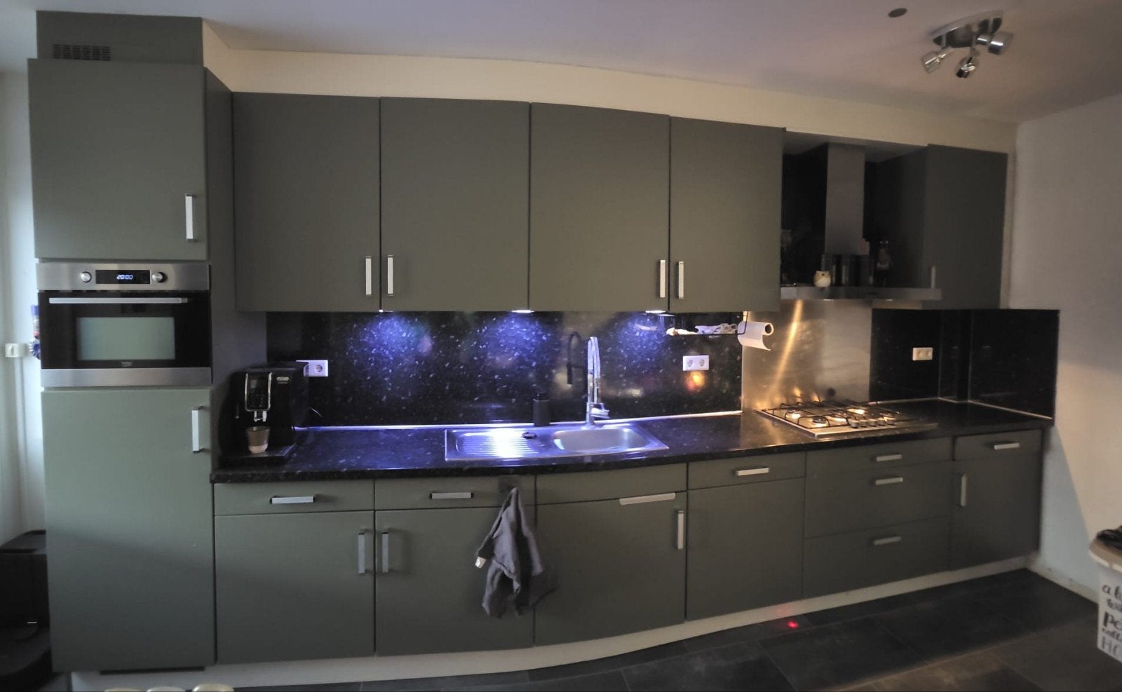 Moderne keuken, Huis en Inrichting, Keuken | Complete keukens, Ophalen, Gebruikt, Wit, Enkelwandige keuken