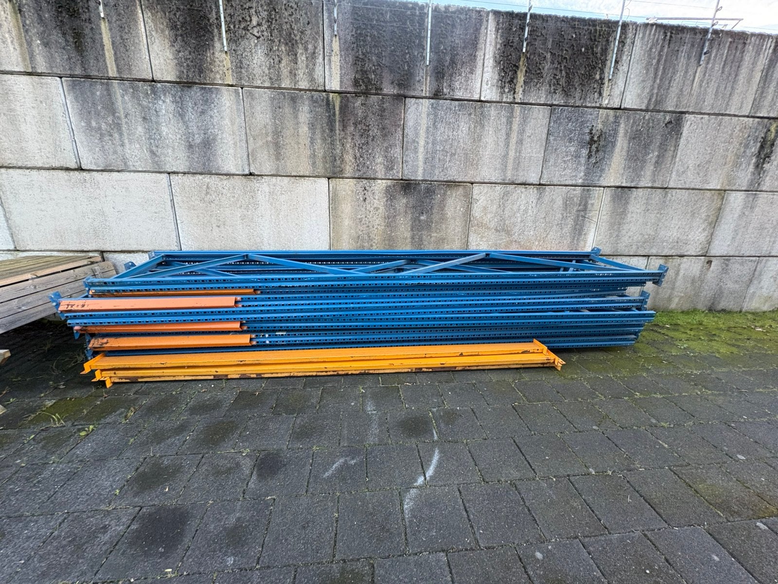 Staanders Magazijnstelling 500 x 80 cm | Robuuste opslag, Ophalen