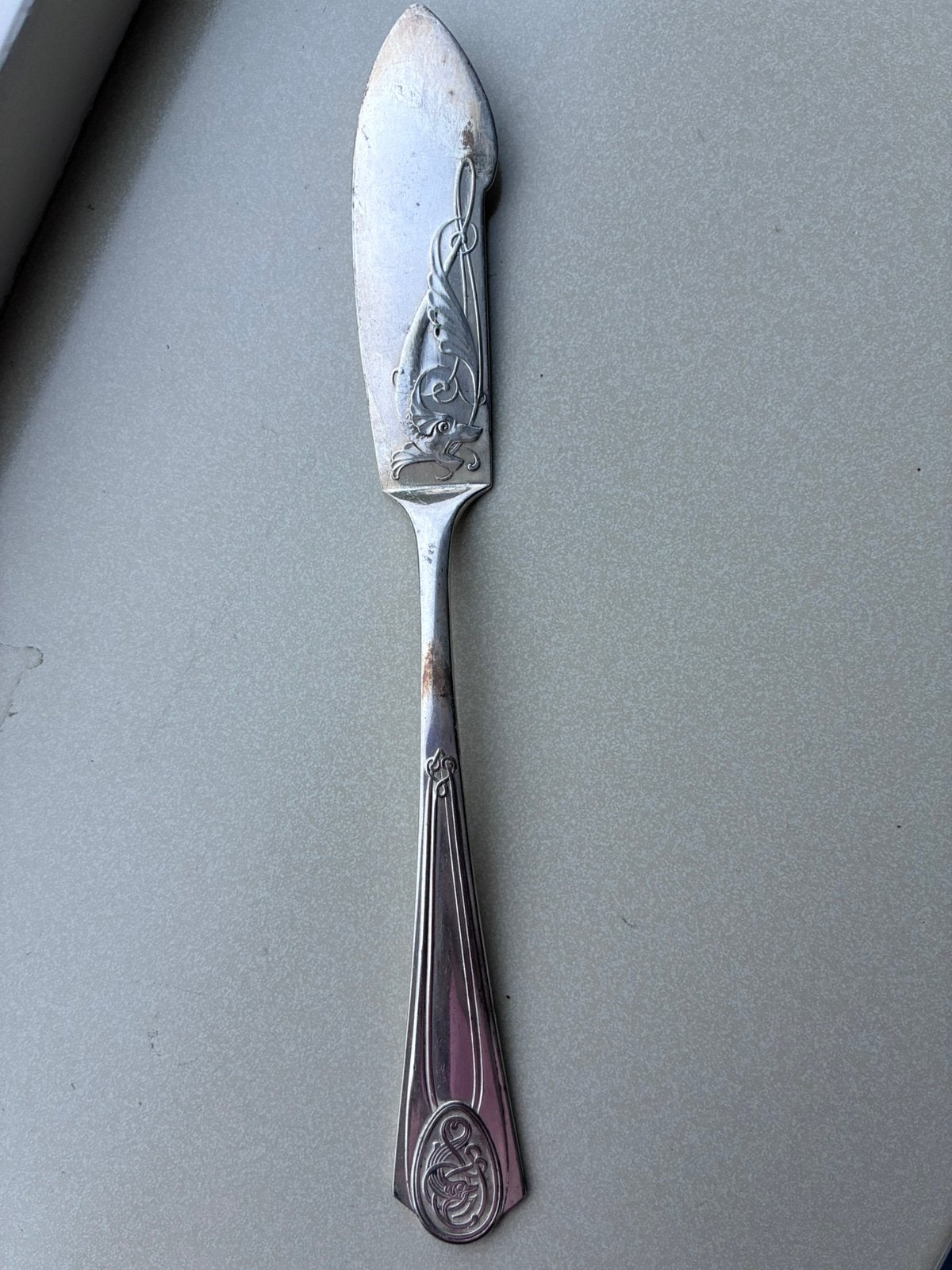 Zeldzaam Antiek WMF Jugendstil Verzilverd Mes, Antiek en Kunst, Ophalen of Verzenden