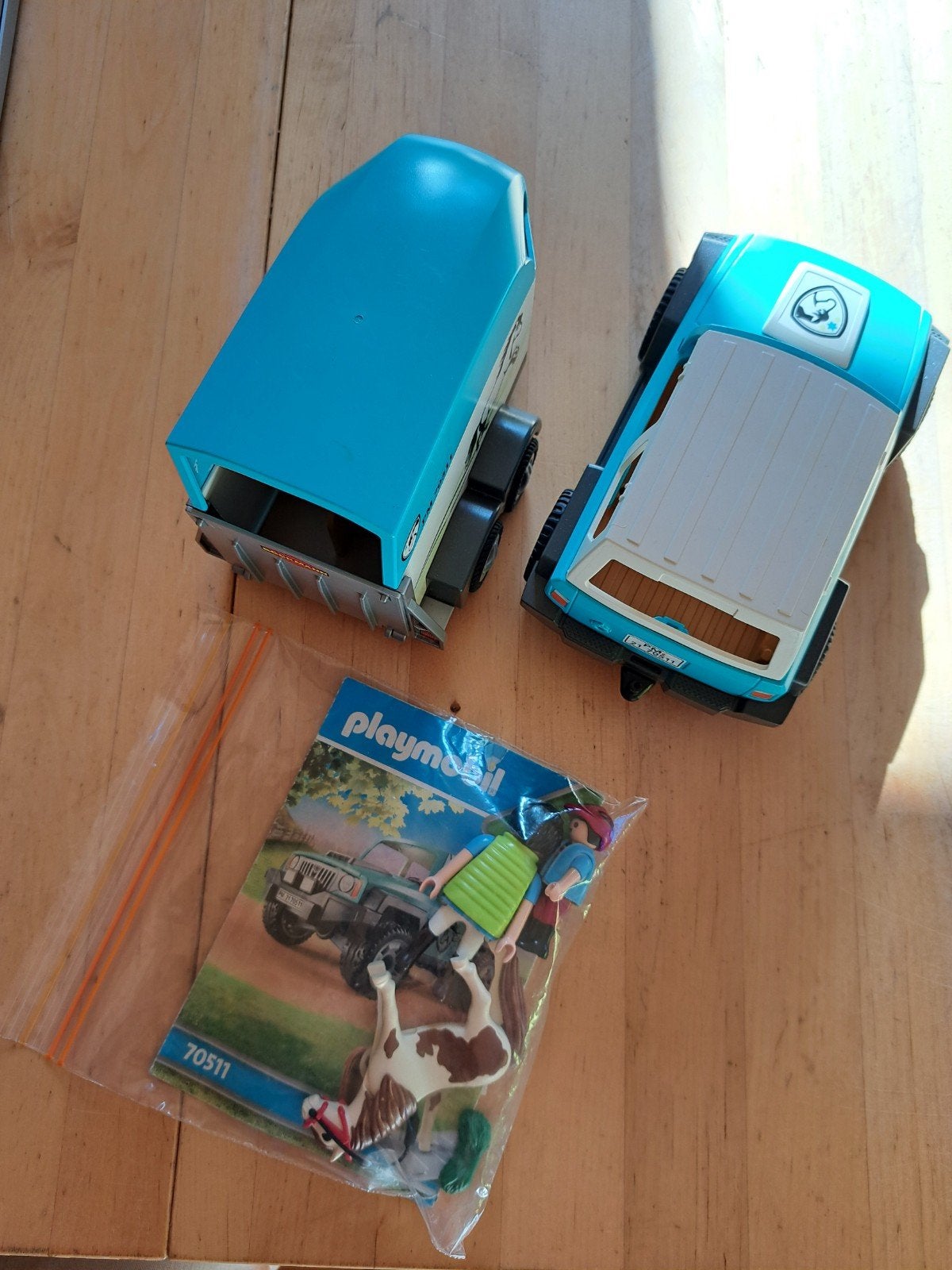 playmobil jeep trailer, Ophalen of Verzenden, Zo goed als nieuw