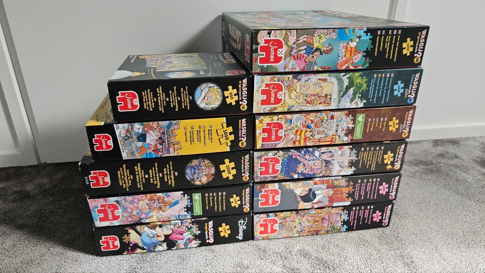 Wasgij puzzels, Ophalen, 500 t/m 1500 stukjes, Gebruikt, Legpuzzel