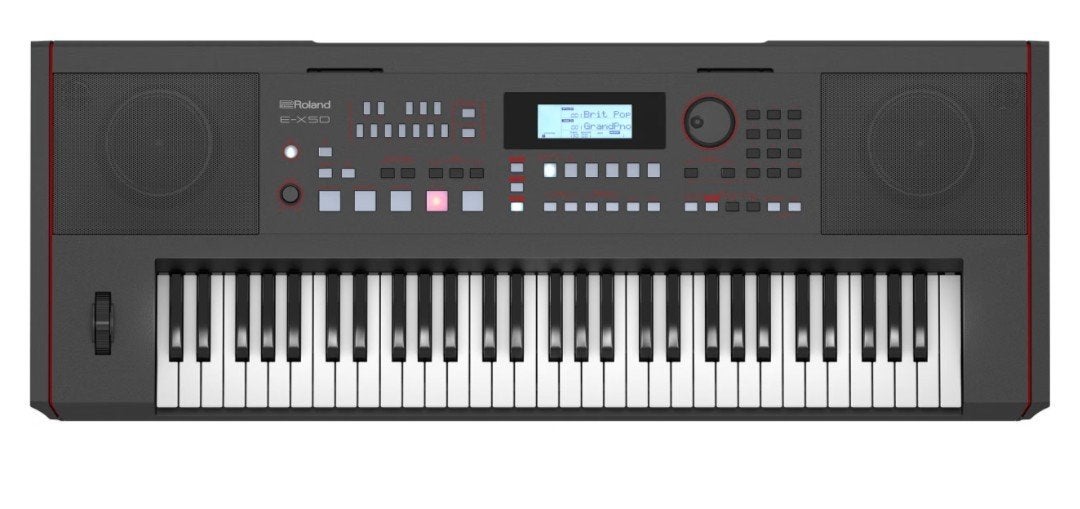 Roland E-X50 met Standaard, Ophalen, 61 toetsen, Roland, Zo goed als nieuw