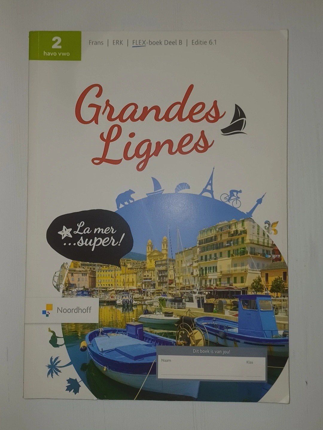 Grandes Lignes FLEX-boek Deel B Editie 6.1 Frans havo/vwo, Frans, Non-fictie, Noordhoff, Ophalen of Verzenden