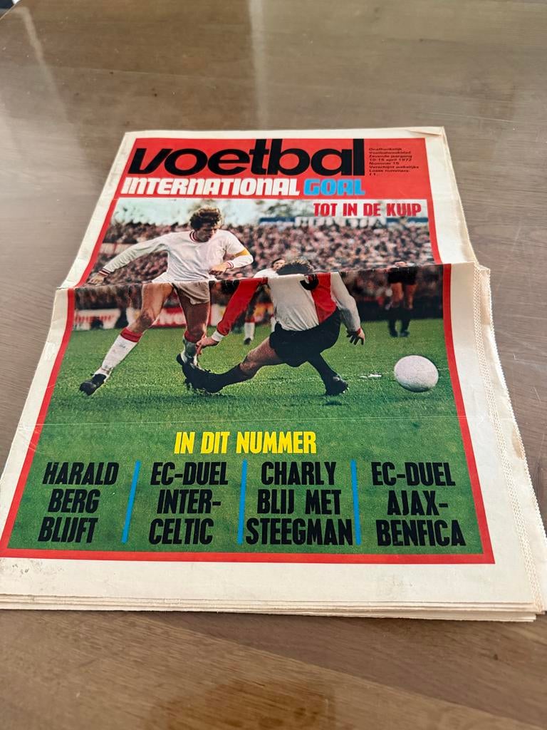 Voetbal International Goal Magazine1972 -& Barry Hughe, Ophalen of Verzenden, Gelezen, Sport en Vrije tijd