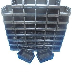 48 Magazijnbakken Grijpbakken Sorteerbak 16x10x8 zwart Nieuw, 50 tot 100 mm, Nieuw, Ophalen of Verzenden, Nvt