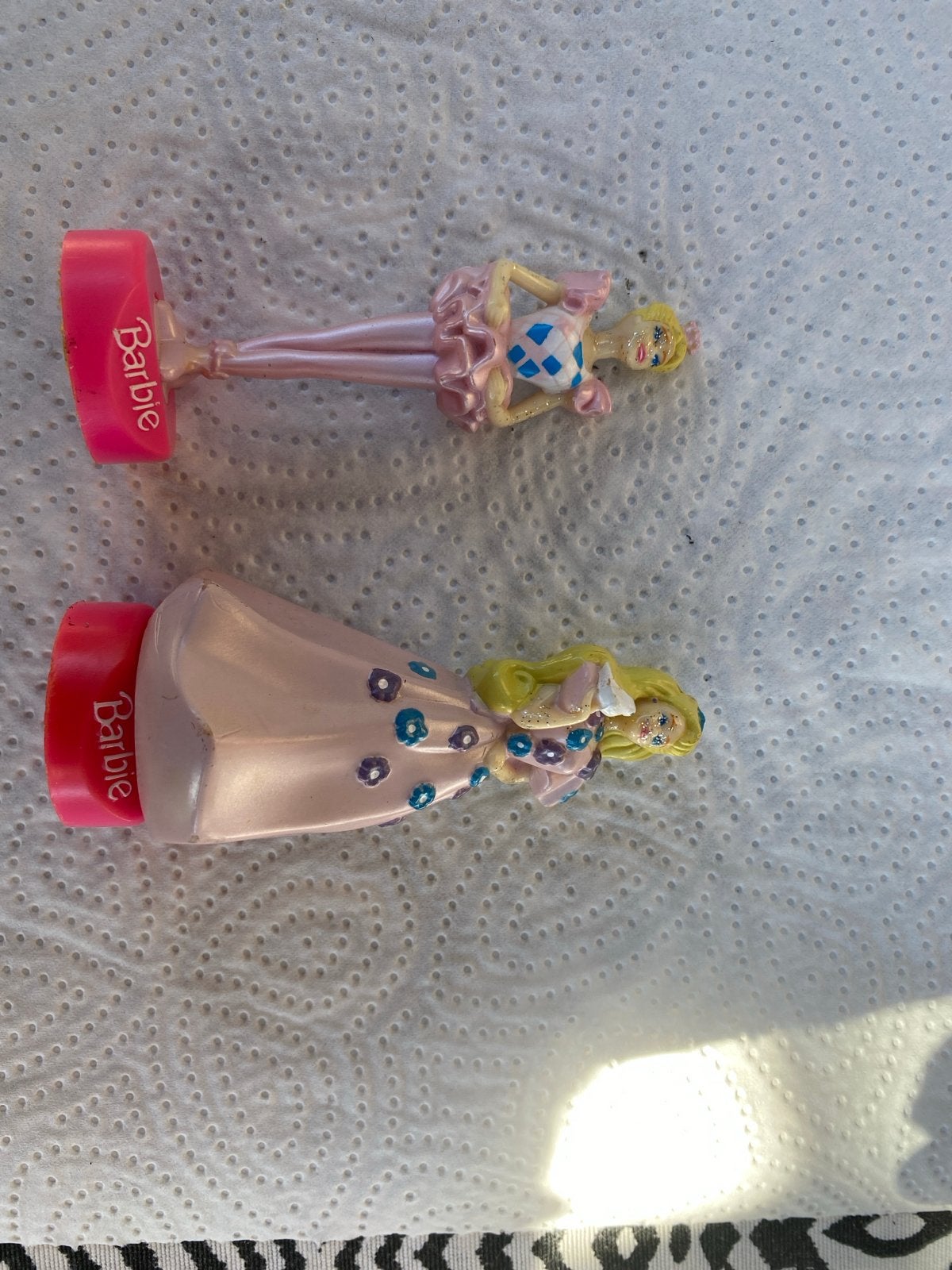 Vintage Barbie Stempelpoppetjes - Jaren '90 Mattel, Ophalen of Verzenden, Gebruikt, Barbie