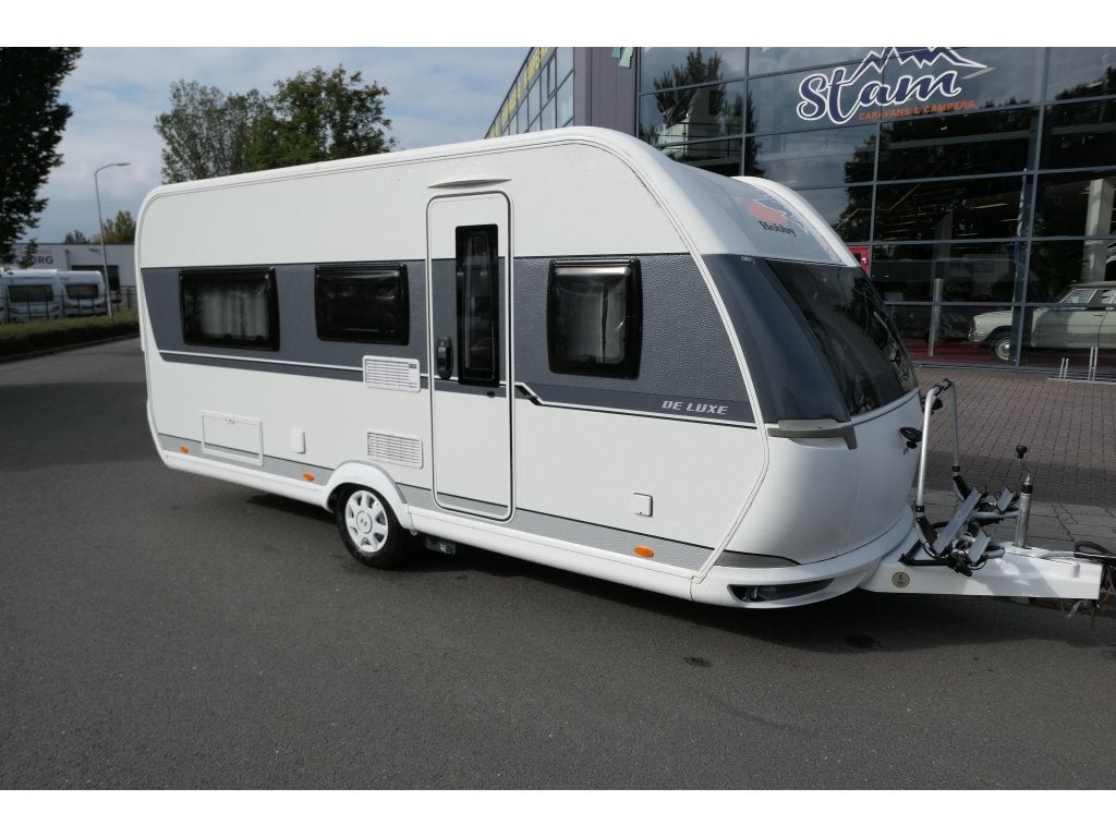 Hobby De Luxe 460 LU enk. bed mover en voort., Hobby, 4 tot 5 meter, Tot en met 4, 2 aparte bedden
