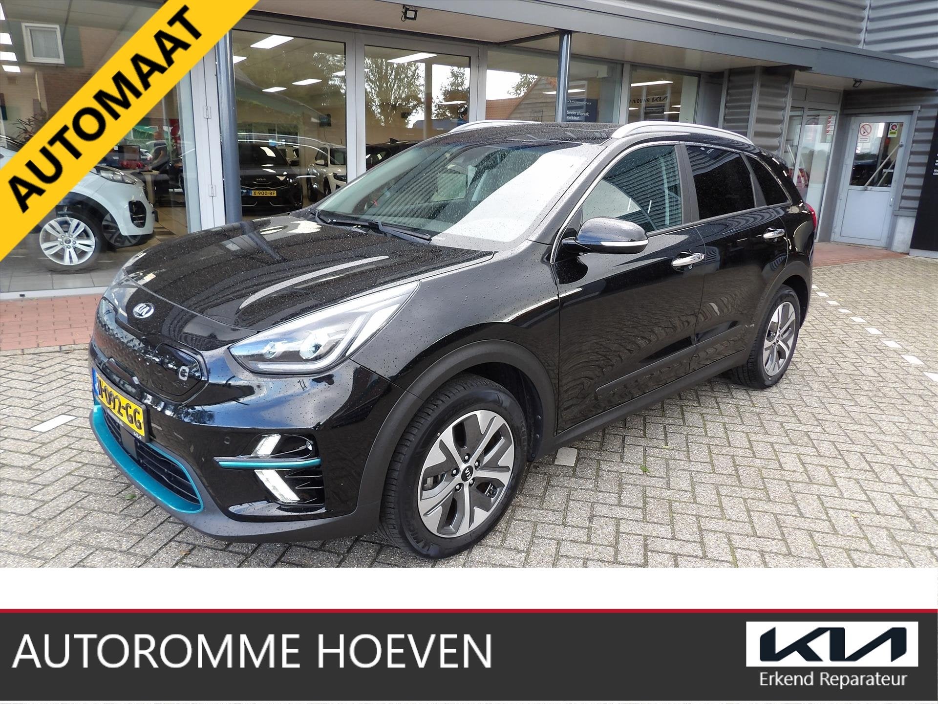 Kia e-Niro 64kWh 204pk AUTOMAAT DynamicPlusLine 25.000km SOH, Automaat, Dealer onderhouden, Zwart, 1712 kg