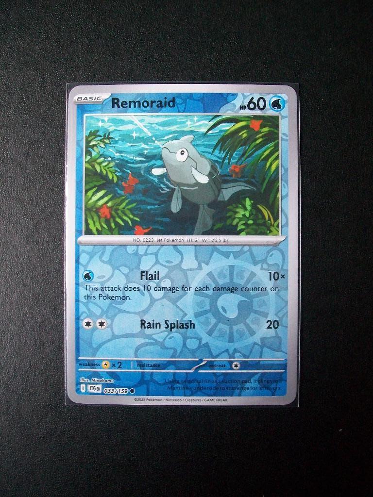2012. Nieuwe Pokemon Kaart Holofoil REMORAID HP 60 (033/159), Verzenden, Nieuw, Losse kaart, Foil