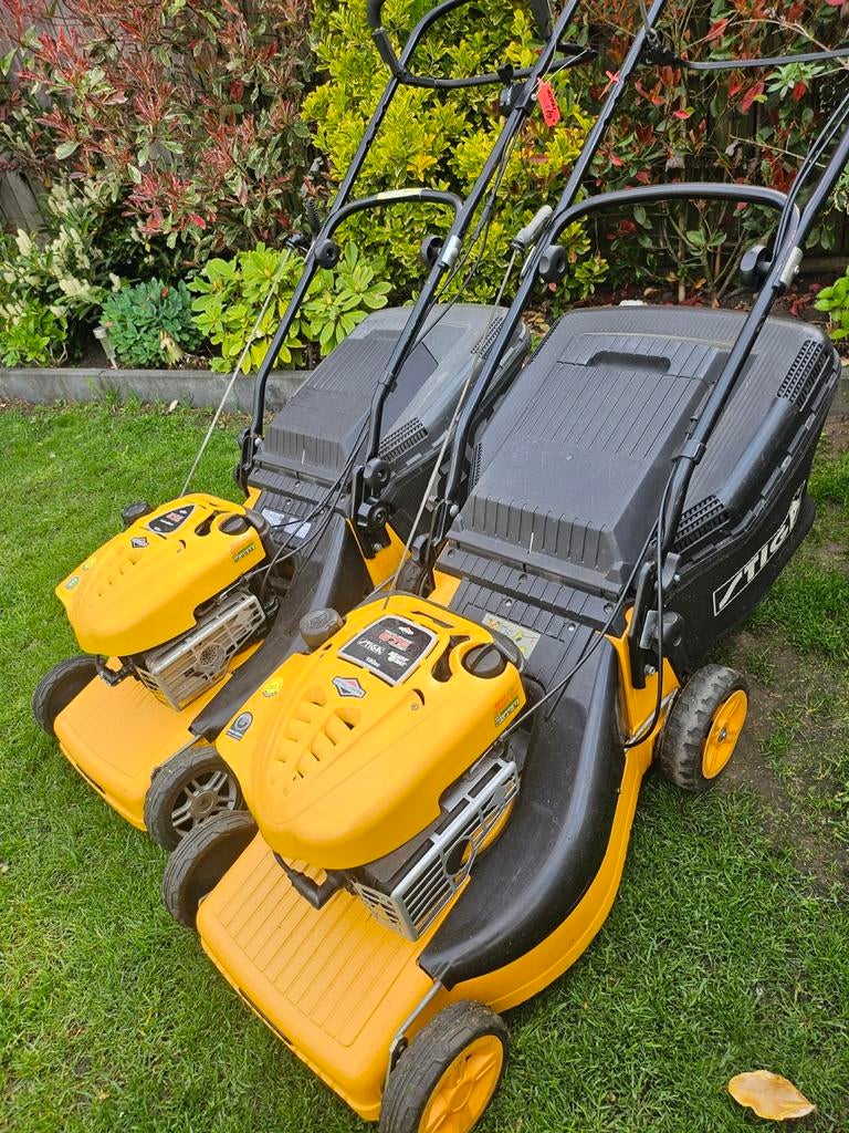 Stiga Turbo 50 B&S Combi Allu Deck Grasmaaier, Tuin en Terras, Grasmaaiers, Gebruikt, Benzine-grasmaaier, 50 cm of meer, Cirkelmaaier