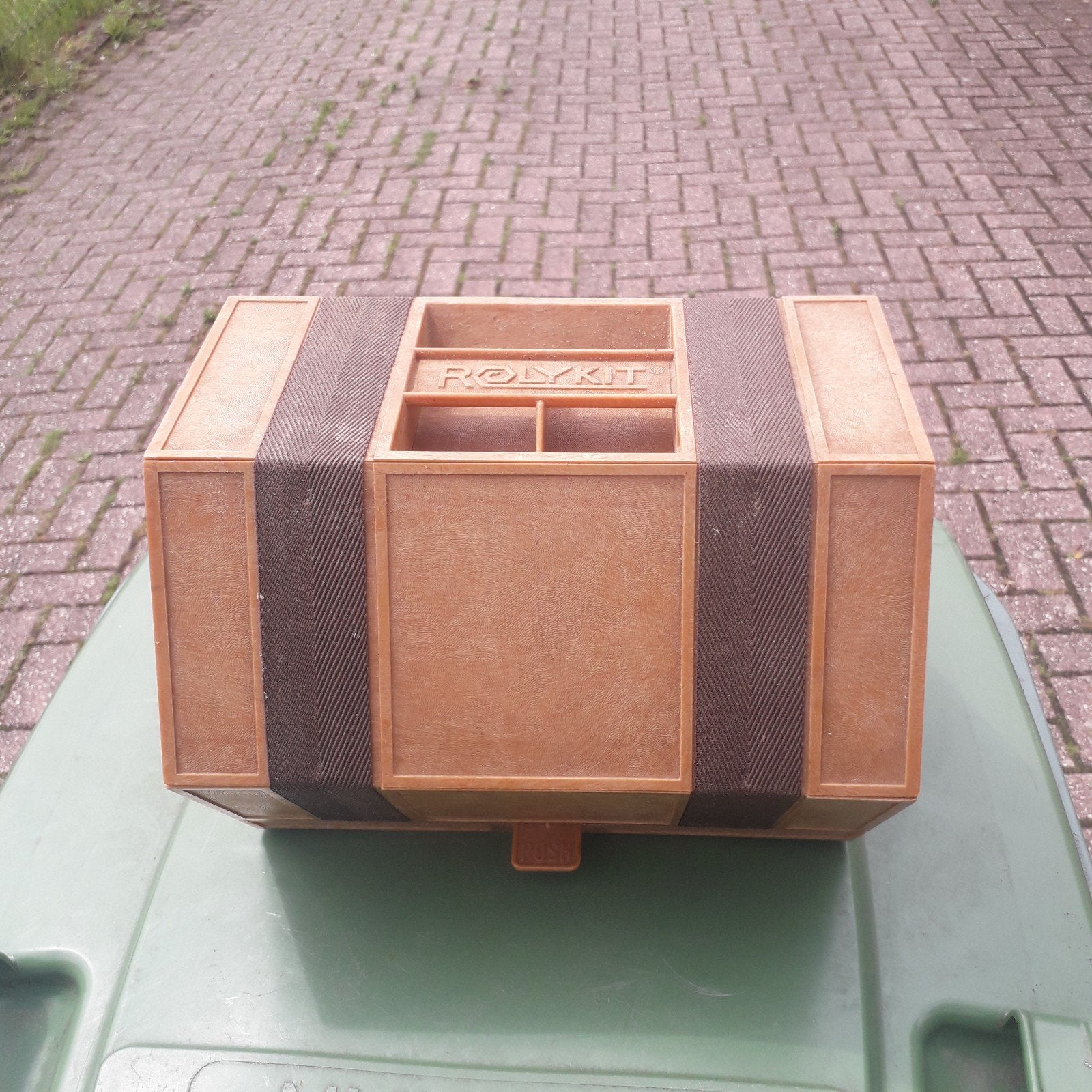 Rolykit Zeshoekige Gereedschapkist - Vintage Opbergbox, Ophalen