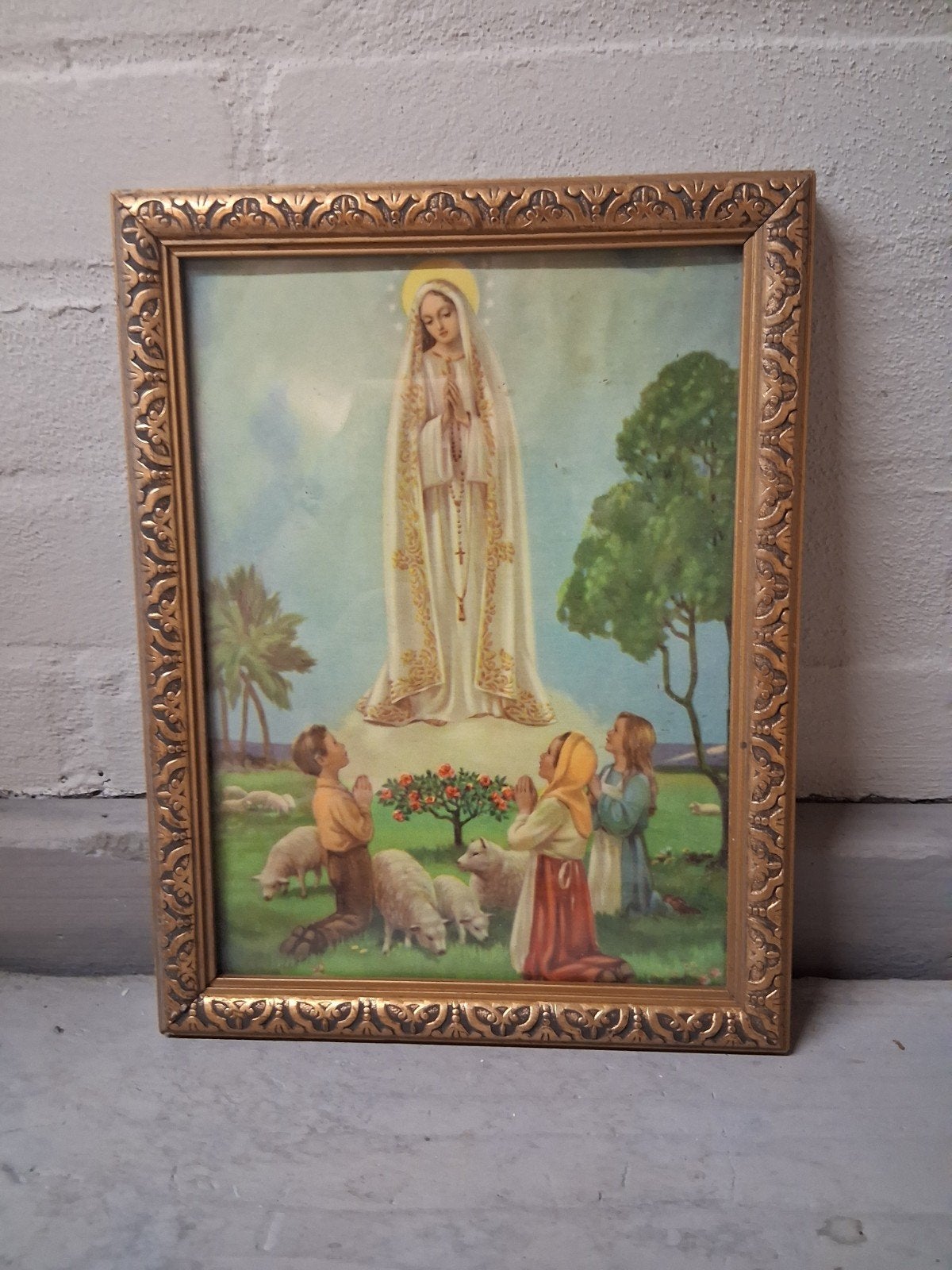 Schilderij verschijning  van onze lieve vrouw  van fatima, Ophalen of Verzenden