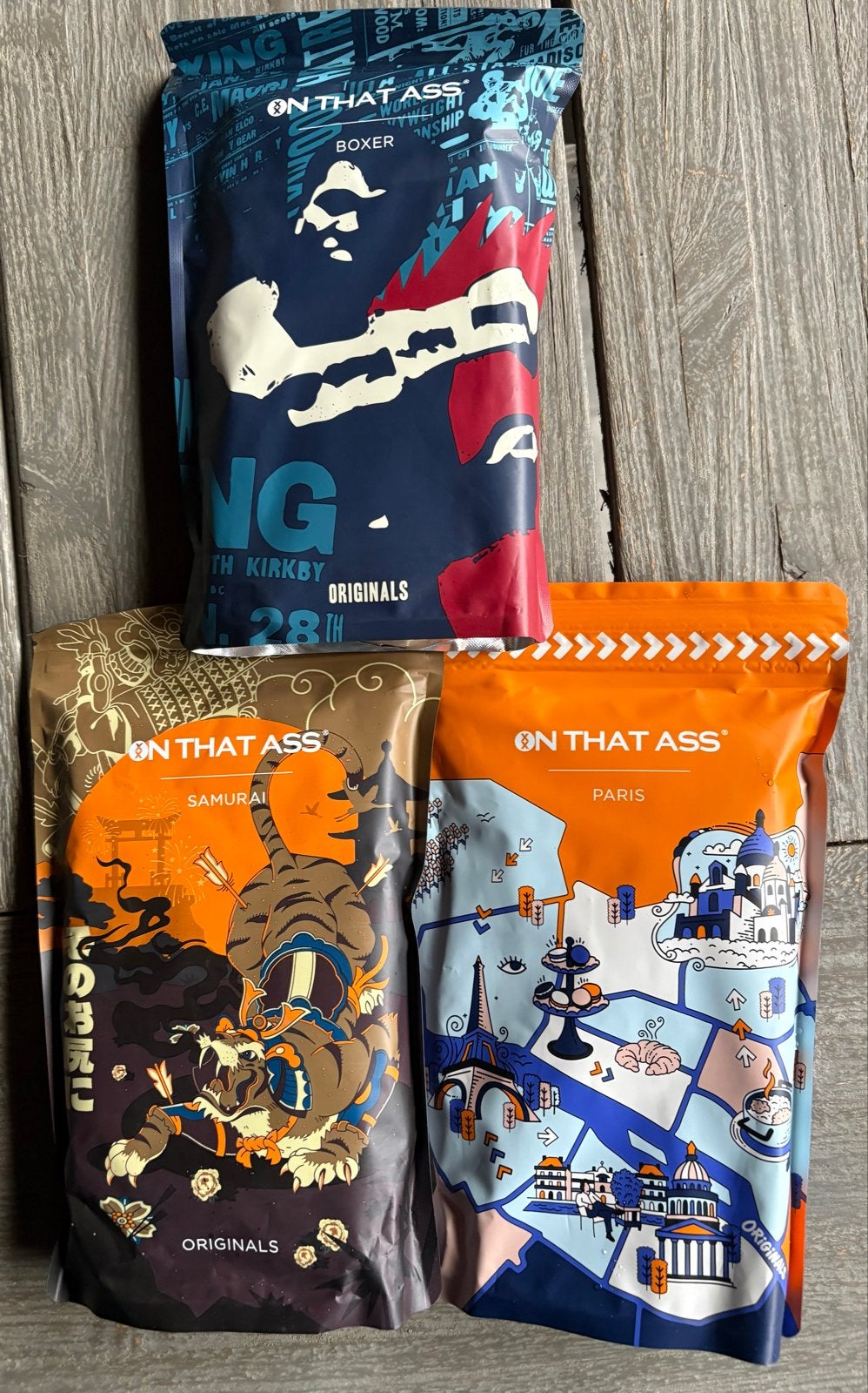 3 nieuwe On That Ass Boxers - Nieuw in verpakking - Maat XL, Ophalen of Verzenden, Meerkleurig, Boxer