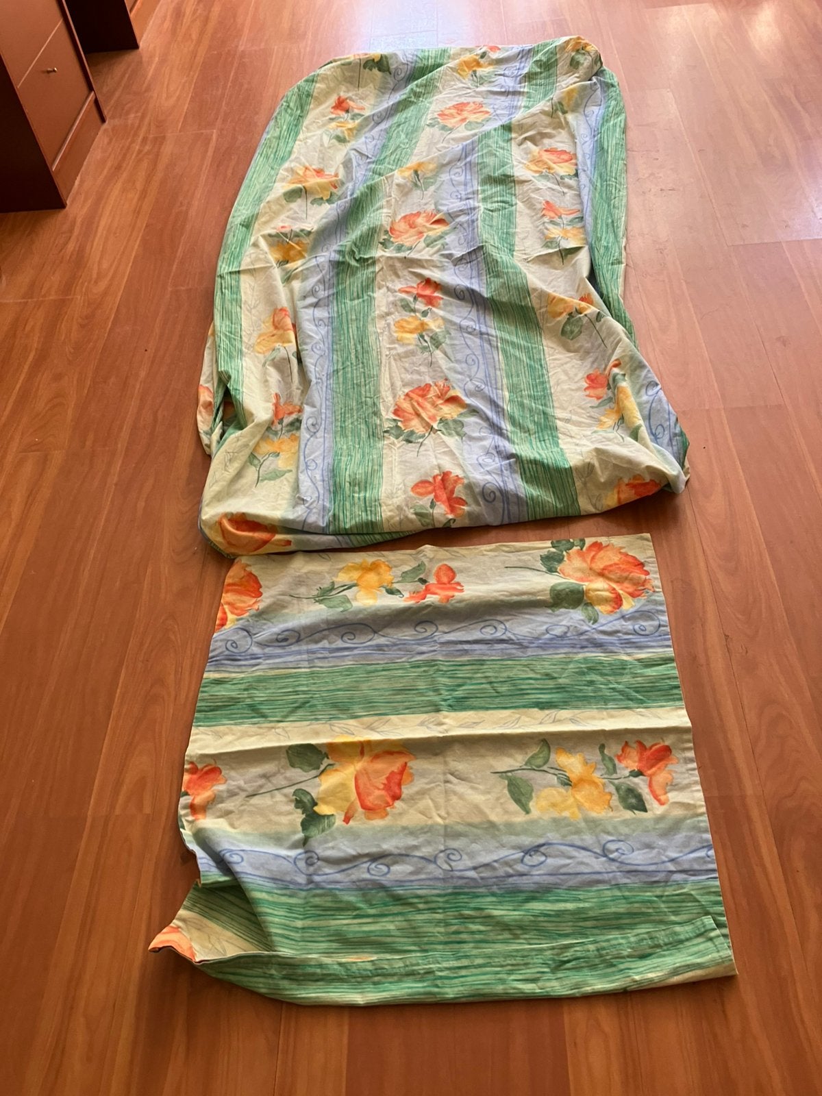 Hoeslaken met 1 kussensloop, (83x190cm), Ophalen of Verzenden, Zo goed als nieuw, Eenpersoons, Hoeslaken of Sloop