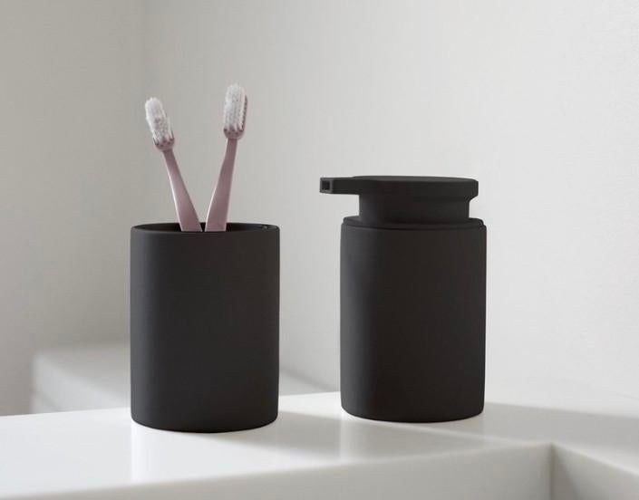Zone Denmark Karma Zeepdispenser met bakje, Huis en Inrichting, Ophalen of Verzenden, Zwart