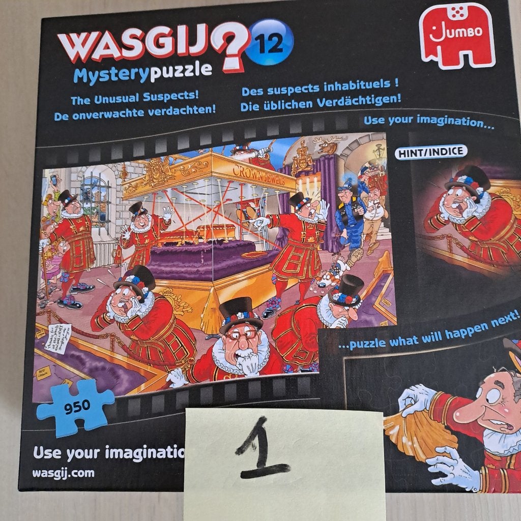 Wasgij puzzelnummer 12, Hobby en Vrije tijd, Denksport en Puzzels, Ophalen of Verzenden, 500 t/m 1500 stukjes, Zo goed als nieuw
