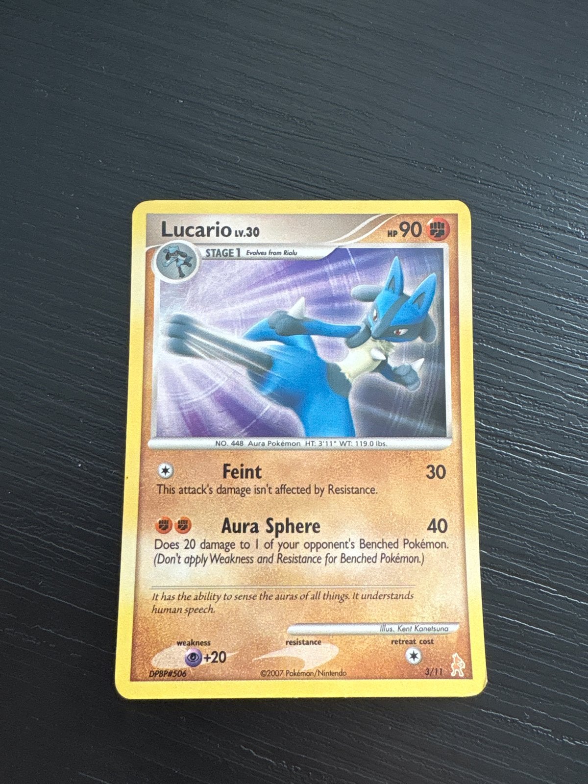 Pokémon Kaart Lucario LV.30 (3-11), Hobby en Vrije tijd, Verzamelkaartspellen | Pokémon, Zo goed als nieuw, Losse kaart, Ophalen of Verzenden