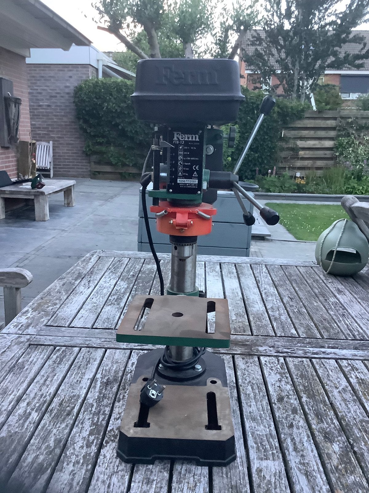 Ferm kolomboormachine/tafelboormachine, Ophalen, Zo goed als nieuw, Elektrisch, Overige soorten