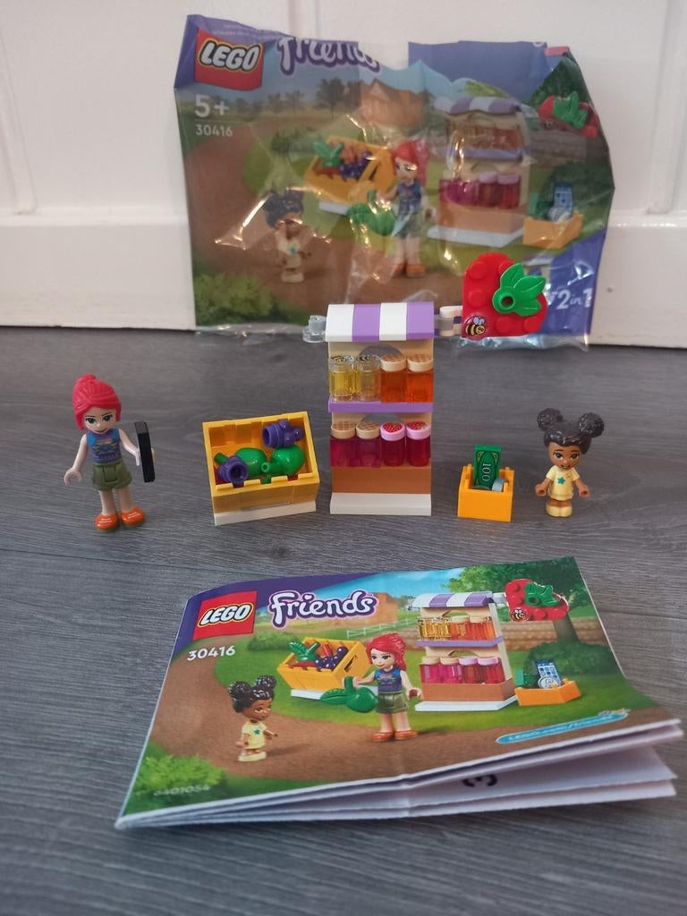 Lego 30416 marktkraam compleet, Lego, Friends, Ophalen of Verzenden, Zo goed als nieuw