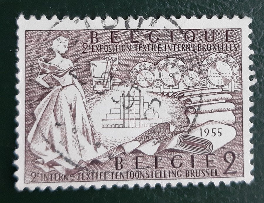Belg jaar 1955 cob nr 968, Ophalen of Verzenden, Gestempeld, Gestempeld