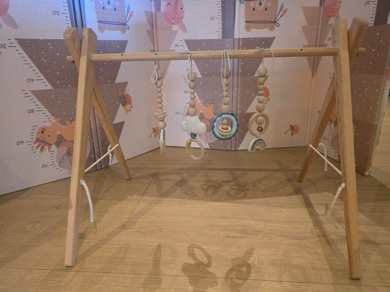Houten Babygym met Speeltjes, Ophalen, Gebruikt, Babygym
