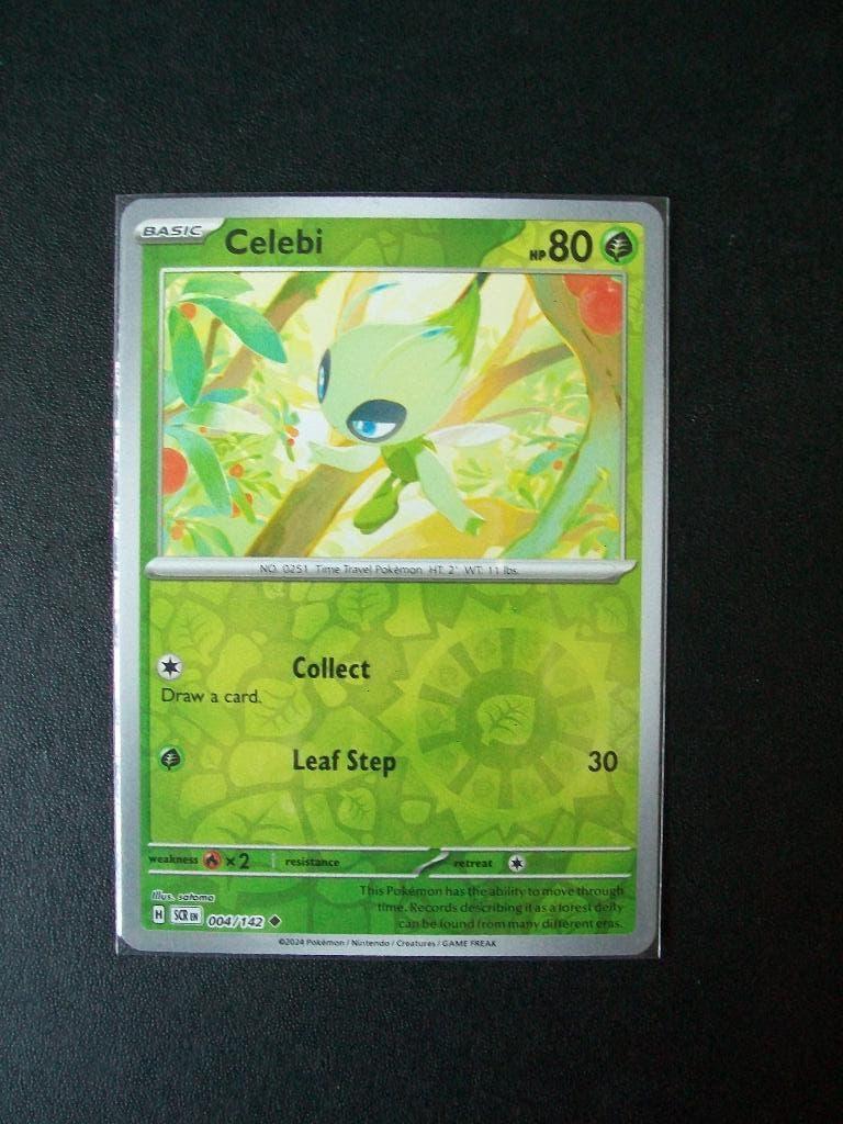 1910. Nieuwe Pokemon Kaart holofoil CELEBI HP 80 (004/142), Verzenden, Nieuw, Losse kaart, Foil
