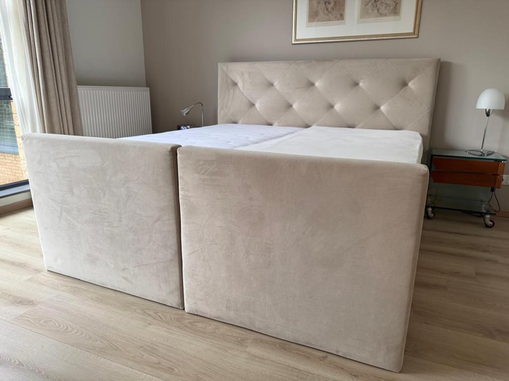 Boxspring Swiss Sense 180x200 elektrisch, Ophalen, Verstelbaar, Tweepersoons, Zo goed als nieuw