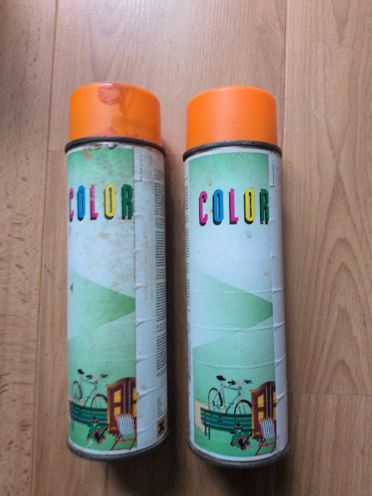 Neon Oranje Spuitverf Grond 12 stuks 500ml, Ophalen of Verzenden