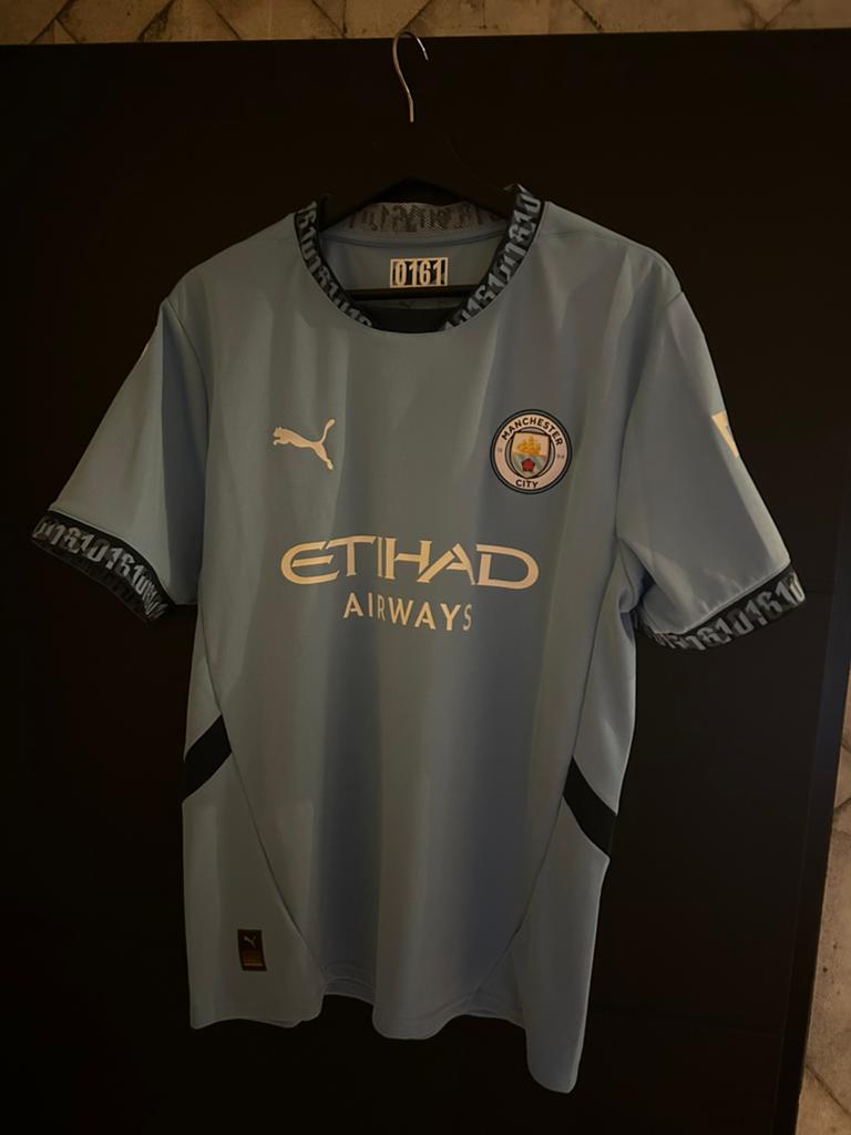 Manchester city Thuis 2024/2025, Ophalen of Verzenden, Zo goed als nieuw, Blauw