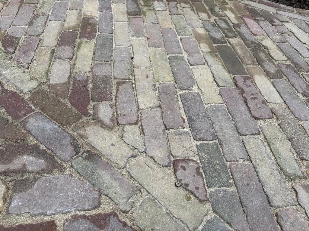 34 m2 oude dikformaten / stenen, Ophalen, Gebruikt, Beton, Klinkers