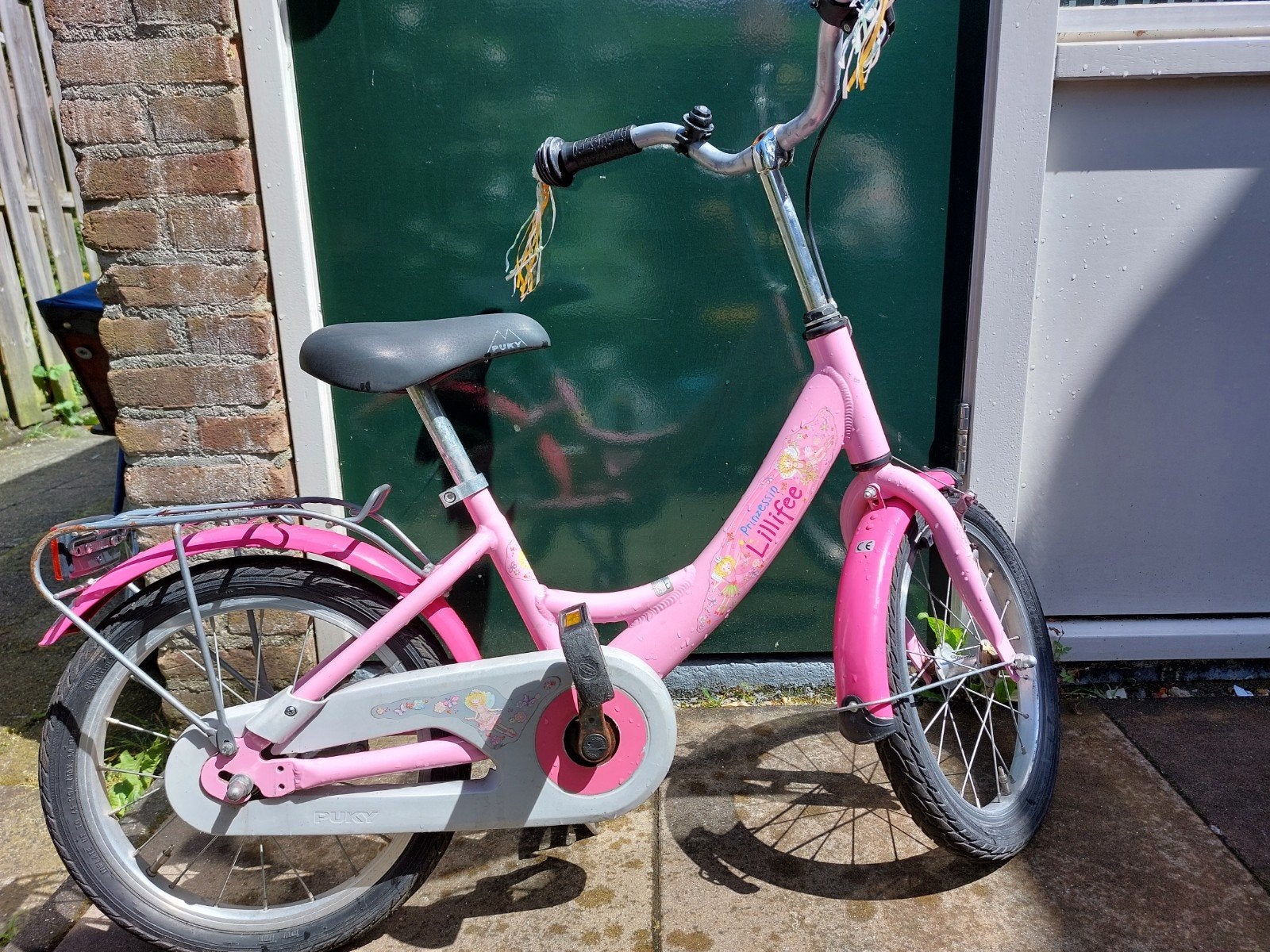 Roze Puky Lillifee kinderfiets 16 inch, Ophalen, Terugtraprem, Puky, 16 tot 20 inch