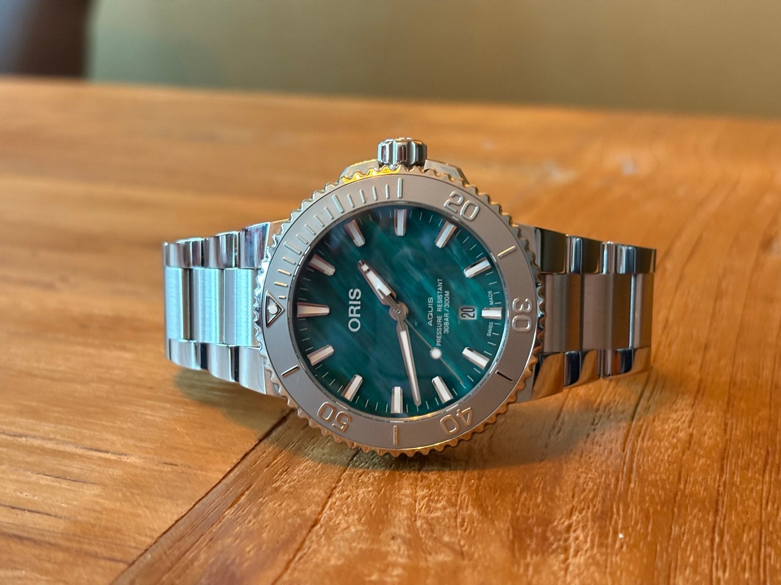 Oris Aquis X Bracenet Horloge - Zo goed als nieuw, Overige merken, Staal, Polshorloge, Ophalen of Verzenden