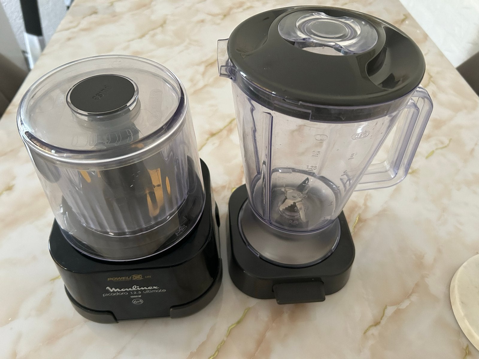 Moulinex blender 1000W, 1 tot 2 liter, Ophalen of Verzenden, Zo goed als nieuw, 1 snelheid