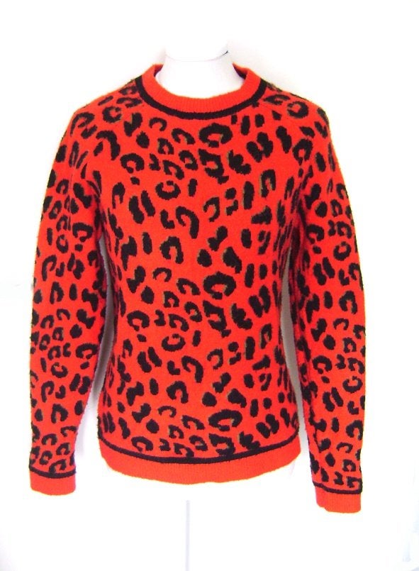 panther print trui goth punk rock retro vintage boho, Panther punk rock, Verzenden, Nieuw, Maat 36 (S)
