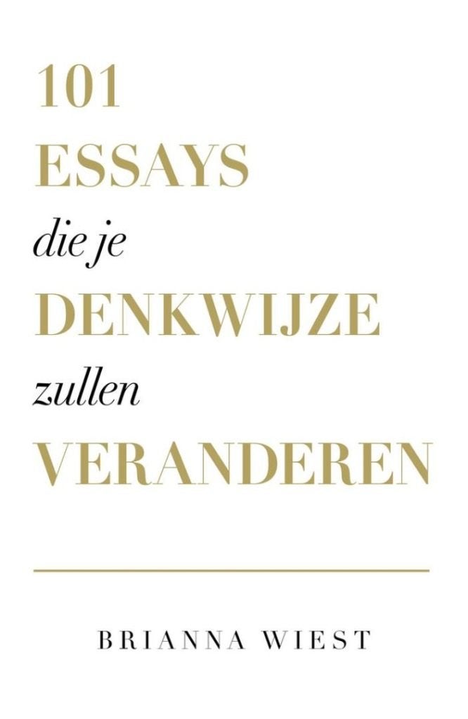 Brianna Wiest 101 essays die je denkwijze zullen veranderen, Verzenden, Nieuw, Spiritualiteit algemeen, Overige typen
