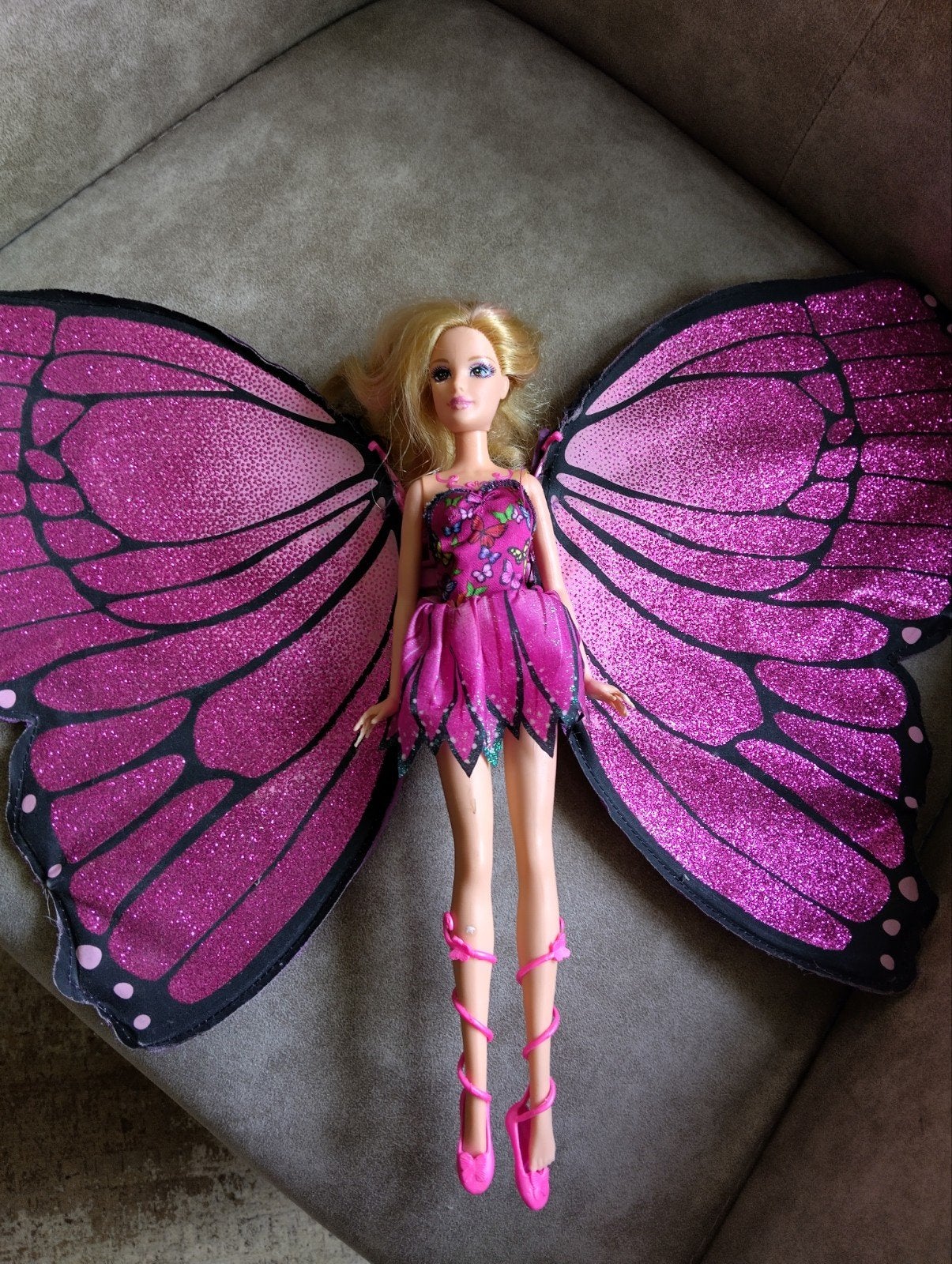 Vintage Barbie Mariposa met doos en beschrijving, Ophalen, Gebruikt, Barbie