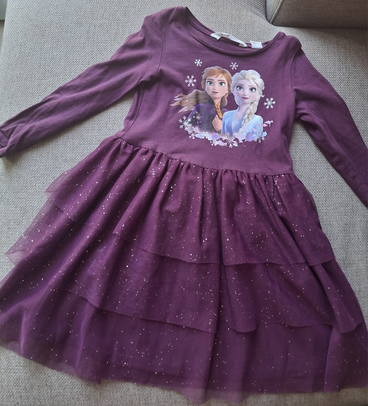 H&M Disney Frozen jurk maat 110/116, Ophalen of Verzenden, Gebruikt, H&M, Meisje