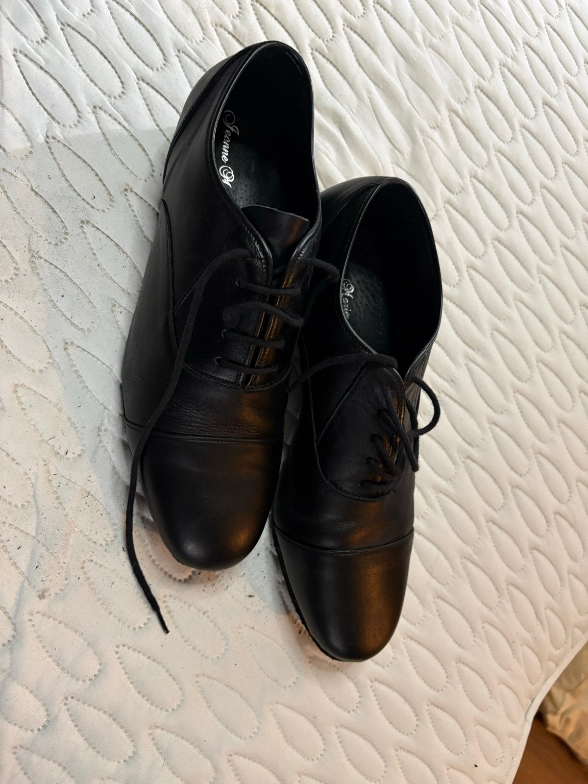 Zwarte Jeanne Marie dansschoenen - Maat 8.5, Kleding | Heren, Ophalen of Verzenden, Zo goed als nieuw, Zwart, Veterschoenen