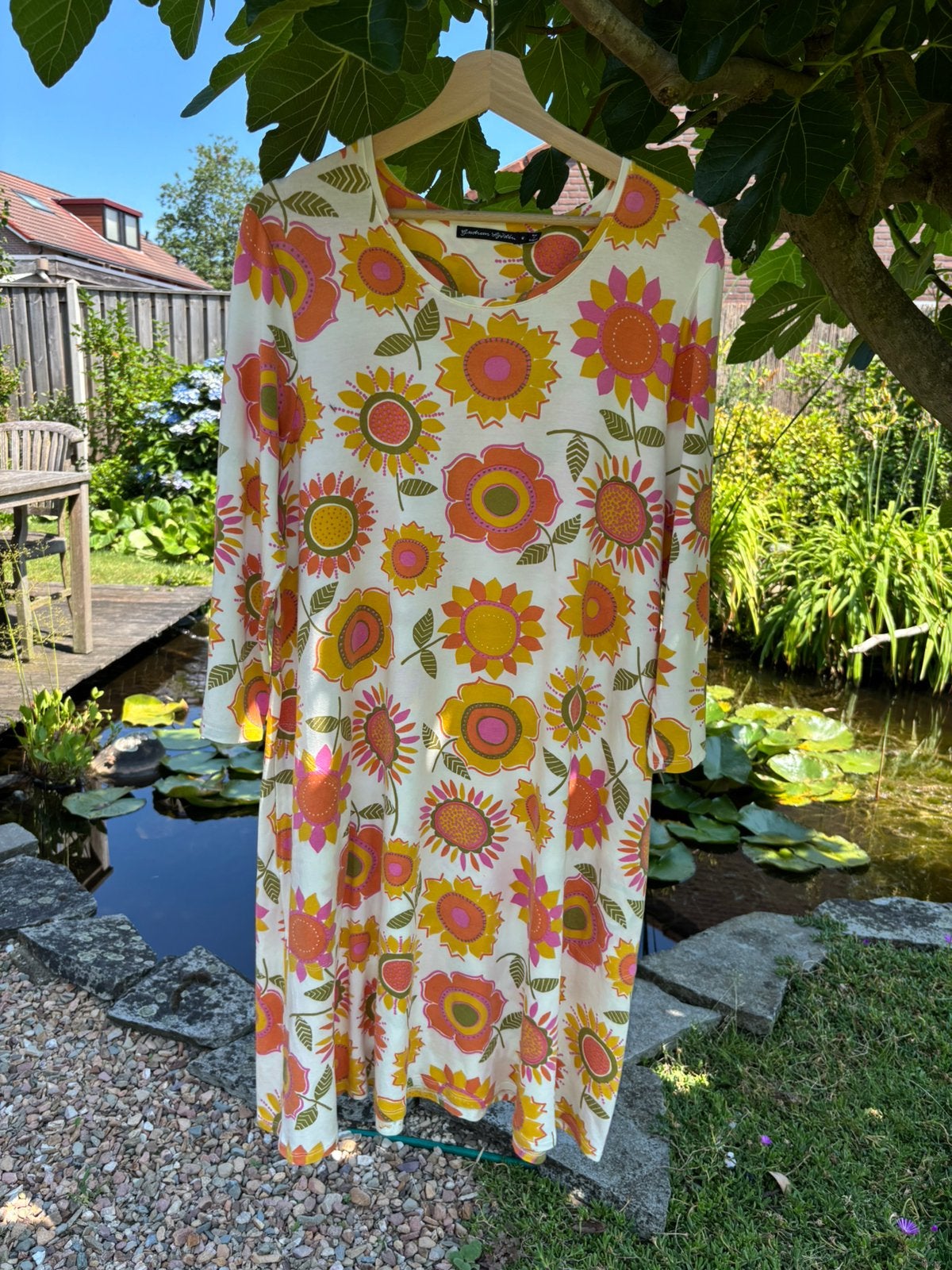 Zgan tricot tuniek/jurk ‘Sunflower’, Gudrun Sjoden, maat M, Maat 38/40 (M), Overige kleuren, Ophalen of Verzenden, Zo goed als nieuw